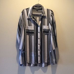 Bold stripped tunic